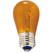 Amber 11 Watt Light Bulbs