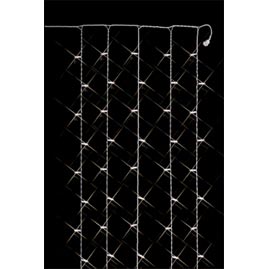 Snowfall Curtain String Light 10' Drop Strand - White Wire - Clear Bulbs - 100 Lights - Icicle &amp; Drop Light Strands