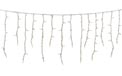 Heavy-Duty 20 Gauge Wire Icicle String Light Strand - White Wire - 150 Warm White Mini Bulbs