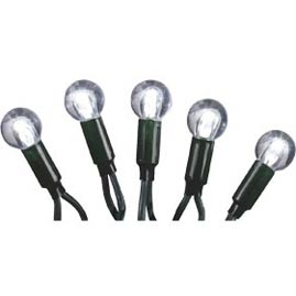 25 Count LED Outdoor/Indoor Globe Party String Light Set - Warm White - Christmas String Light Strands &amp; Sets