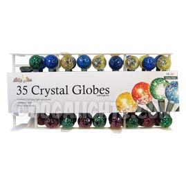 35 Count G28 Outdoor/Indoor Crystal Globe Party String Light Set - Multi-Color - Christmas String Light Strands &amp; Sets