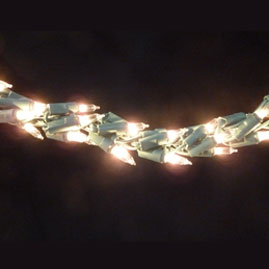 300 Count Indoor/Outdoor Cluster Garland String Light Set - Green Wire - Clear Mini Bulbs ...