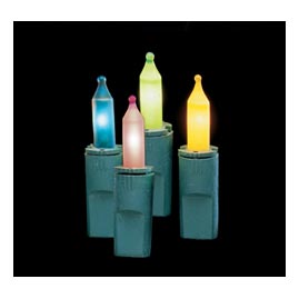 50 Count Indoor/Outdoor Candy Themed String Light Set - Blue, Green, Pink &amp; Yellow Bulbs - Miniature String Light Strands &amp; Sets