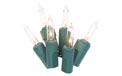Heavy-Duty 20 Gauge Wire String Light Strand - Green Wire - 150 Clear Mini Bulbs
