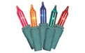 Heavy-Duty 20 Gauge Wire String Light Strand - Green Wire - 150 Multi-Color Mini Bulbs