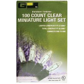 100 Count Outdoor/Indoor Miniature Blue Green Wire String Light Set - Christmas String Light Strands &amp; Sets