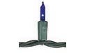 Heavy-Duty 20 Gauge Wire String Light Strand - Green Wire - 150 Blue Mini Bulbs - 904070