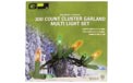 300 Count Indoor/Outdoor Cluster Garland String Light Set - Green Wire - Multi-Color Mini Bulbs