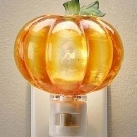 4" Pumpkin Acrylic Night Light - Halloween Night Light Bulbs &amp; Lamps