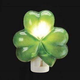 5.25" Shamrock Acrylic Night Light - St. Patrick's Day Night Light Bulbs &amp; Lamps