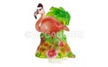 4.5" Flamingo w/ Santa Hat Decorative Night Light - 513969