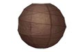 Chocolate 10" Round Rice Paper Lantern