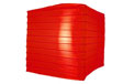 Red 10" Square Nylon Lantern