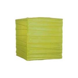 Chartreuse Green 10" Square Rice Paper Lantern - Square Paper Shade Lanterns