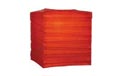 Red 10" Square Rice Paper Lantern - LSQRE