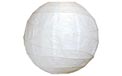 White 14" Round Rice Paper Lantern L14