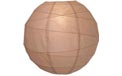 Latte 14" Round Rice Paper Lantern - L14LT