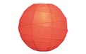 Tangerine 14" Round Rice Paper Lantern L14TA
