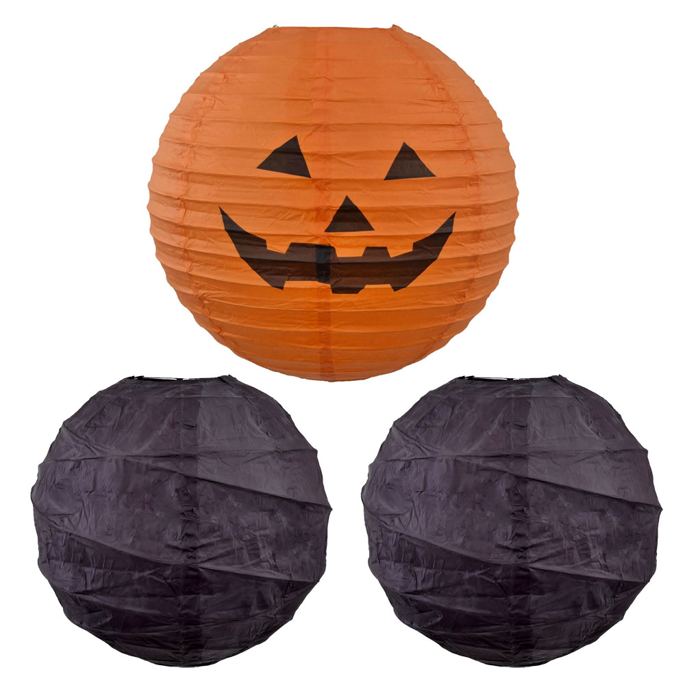 Halloween Pumpkin Paper Lantern Kit
