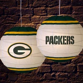 Green Bay Packers NFL 18" Round Rice Paper Lantern - NFL Logo Paper Shade Lanterns