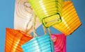 Nylon Trapezoid Multi-Color String Light Lanterns  722048