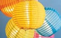 Nylon Globe Multi-Color String Light Lanterns 722047