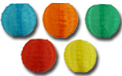 Multicolor Flatpack Nylon String Light Lanterns - SH51F