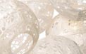 White Eyelet Paper String Light Lanterns E14M