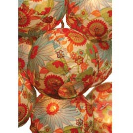 Dahlia Flat Pack Paper String Light Lanterns - Mini Paper Shade Stringlight Lanterns