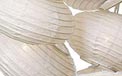 White Oval Flatpack Paper String Light Lanterns  L201F