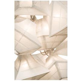 Pagoda White Paper String Light Lanterns - Mini Paper Stringlight Lanterns