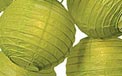 Chartreuse Flatpack Paper String Light Lanterns - L50CH