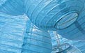 Turquoise Blue Flatpack Paper String Light Lanterns  L50TU