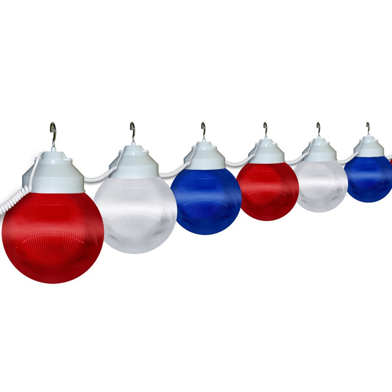 6 quot patriotic globe string light set 6 quot patriotic globe string light set