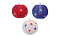 Patriotic Fabric Globe Paper String Light Lanterns - 836600