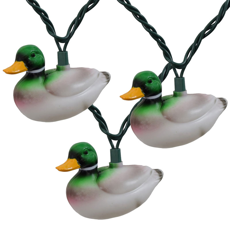 Mallard Duck Decoy Novelty String Light Set