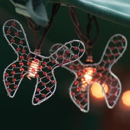 Beaded Wire Butterfly Party String Lights - Animal String Light Strands &amp; Sets