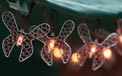 Beaded Wire Butterfly Party String Lights