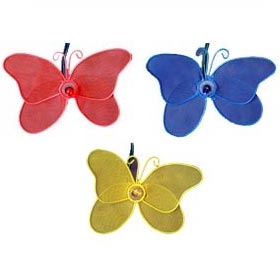 Mesh Butterfly Pink/Yellow/Blue Party String Lights - Animal String Light Strands &amp; Sets