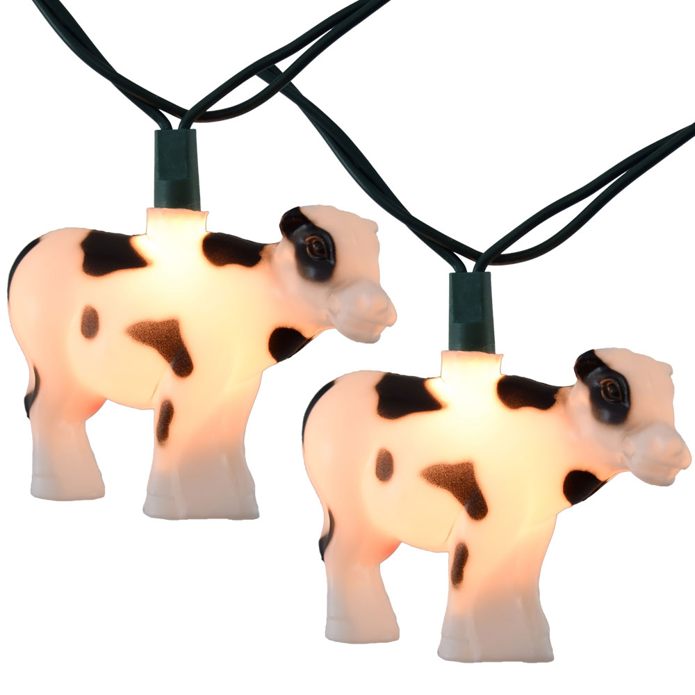 cow farm animal string lights cow farm animal string lights