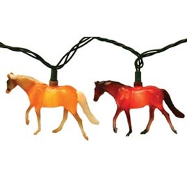 Walking Horses Party String Lights - Animal String Light Strands &amp; Sets