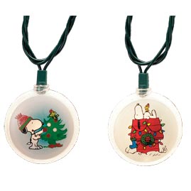 Snoopy &amp; Linus Christmas Holiday Party String Lights - Christmas Novelty Stringlight Strands &amp; Sets