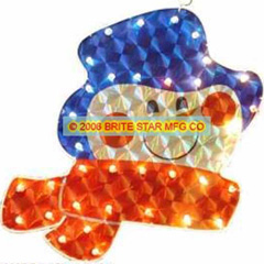 15-17" Snowman Face Holographic - BS-88400