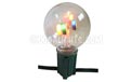 10 Count G55 Outdoor/Indoor Globe Party String Light Set - Clear w/ Multi-Color Rice Lights - SS-1780
