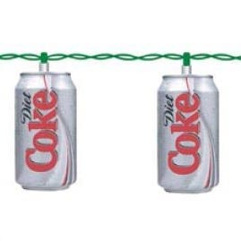 Diet Coca Cola Soda Can Party String Lights - Collectible String Light Strands &amp; Sets
