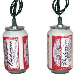 Budweiser Can LED Party String Lights - Beer String Light Strands &amp; Sets