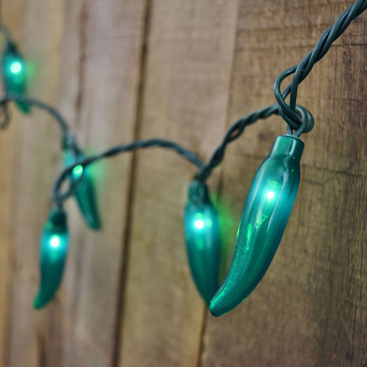 35Count Green Chili Pepper String Lights