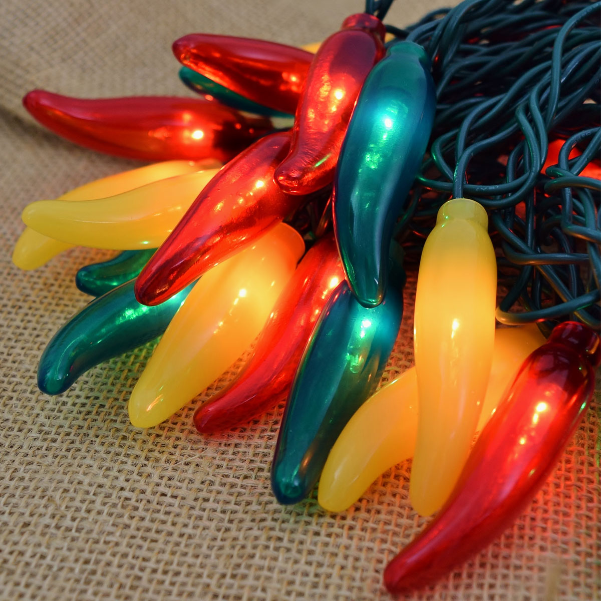 Red Green And Yellow Chili Pepper String Lights 50 Red Green And Yellow Chili Pepper Lights 10