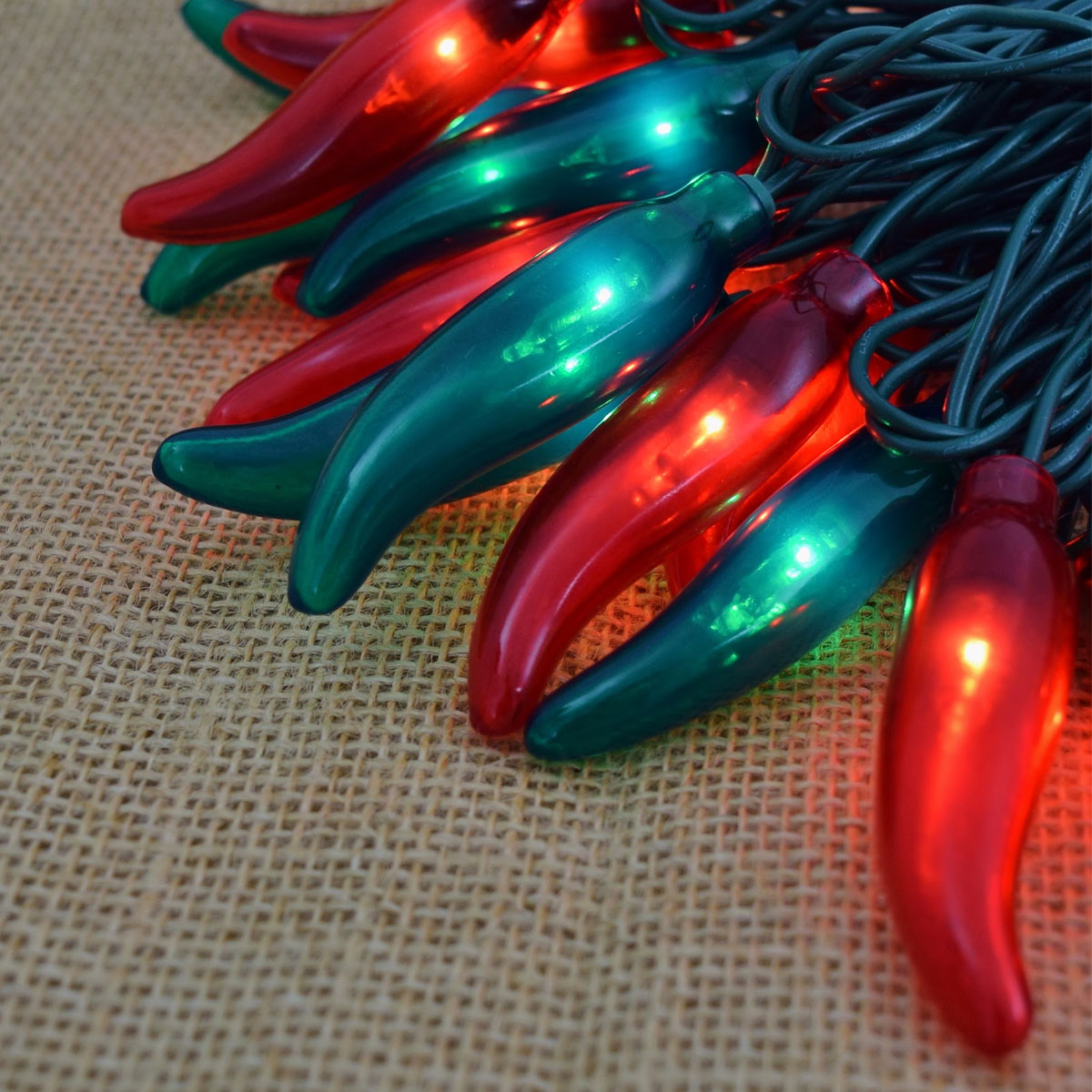 Chili Pepper Christmas Lights 