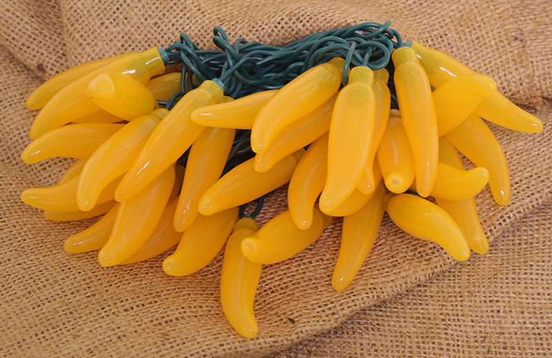 Yellow Chili Pepper Fiesta String Lights